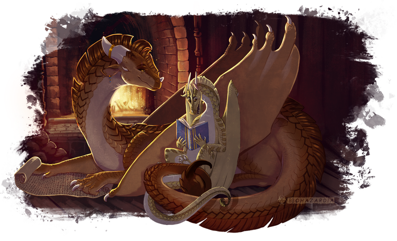 Two characters and bg